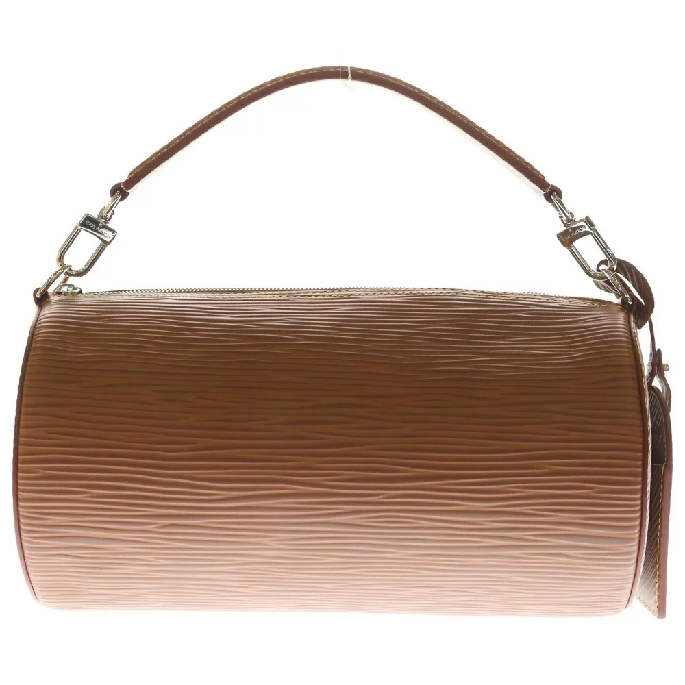 LOUIS VUITTON Epi Soft Polochon Shoulder Bag Brown Calf Leather